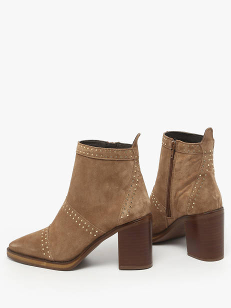 Enkellaarsjes Met Hak Uit Leder Alpe Bruin women 54491109 ander zicht 2